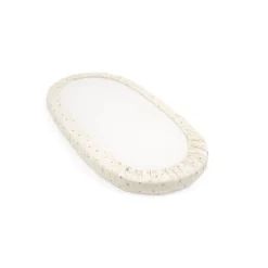 Stokke Lençol Ajustável para Berço Sleepi - Flower Ecru OCS