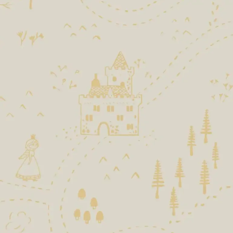 Stokke Lençol Ajustável 60X120CM OCS - Sunset Yellow Map