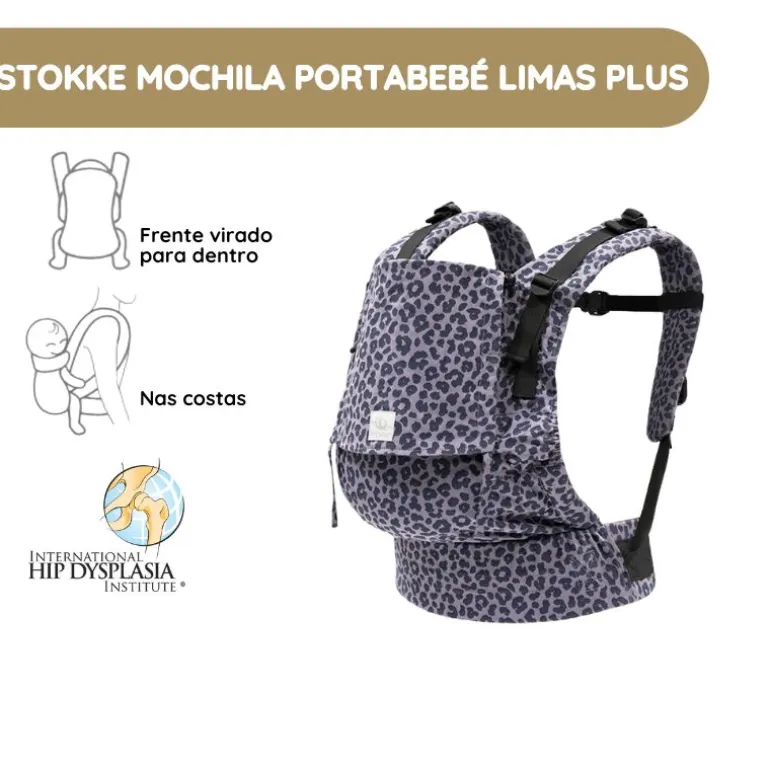 Stokke Mochila Portabebé Limas Flex - Leopard Lilac