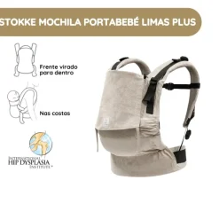 Stokke Mochila Portabebé Limas Flex - Floral Beige