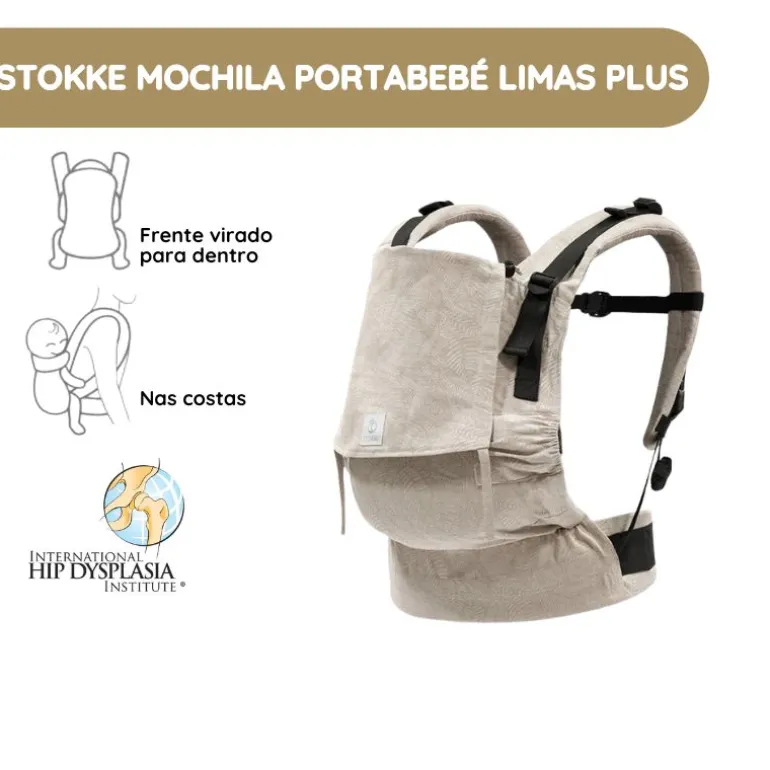 Stokke Mochila Portabebé Limas Flex - Floral Beige