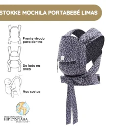 Stokke Mochila Portabebé Limas - Leopard Lilac