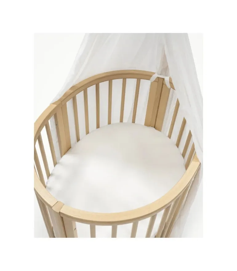 Stokke Sleepi Mini Berço + Colchão + Lençol - Natural