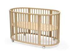 Stokke Sleepi Mini Berço + Extensão + Colchões + Lençóis - Natural