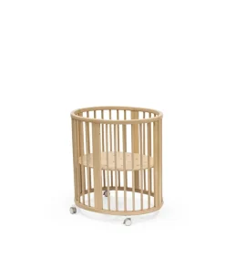 Stokke Sleepi Mini Berço + Extensão + Colchões + Lençóis - Natural