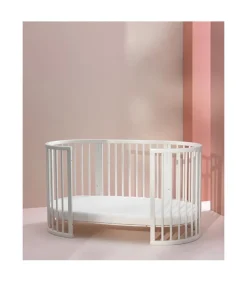 Stokke Sleepi Mini Berço + Extensão + Colchões + Lençóis - White