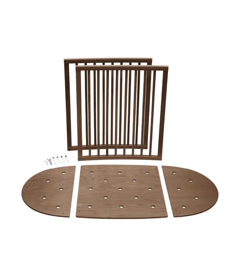 Stokke Sleepi Mini Berço + Extensão + Colchões + Lençóis - Warm Brown
