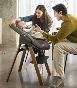 Stokke Steps Espreguiçadeira - Herringbone Grey / Black Chassis