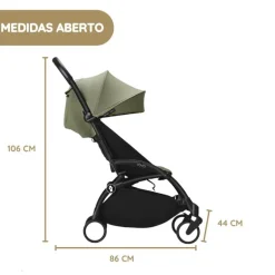 Stokke YOYO 3 Carrinho de Bebé - White + Color Pack - Black