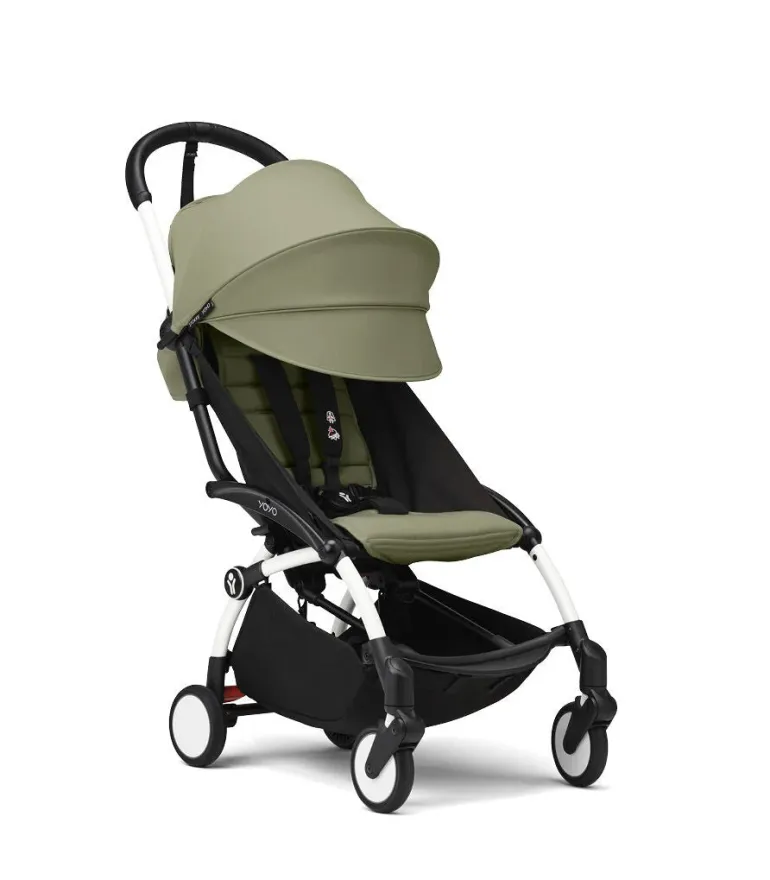 Stokke YOYO 3 Carrinho de Bebé - White + Color Pack - Stone