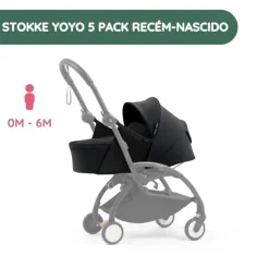 Stokke Yoyo 5 Pack Recém-nascido - Black