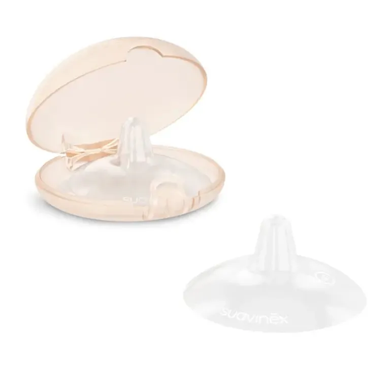 Suavinex Protetores de Mamilo em Silicone - Tamanho M 24 mm - 2 Unidades