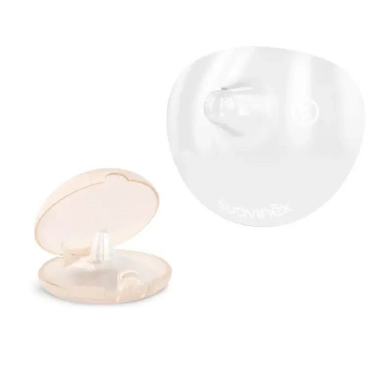 Suavinex Protetores de Mamilo em Silicone - Tamanho M 24 mm - 2 Unidades