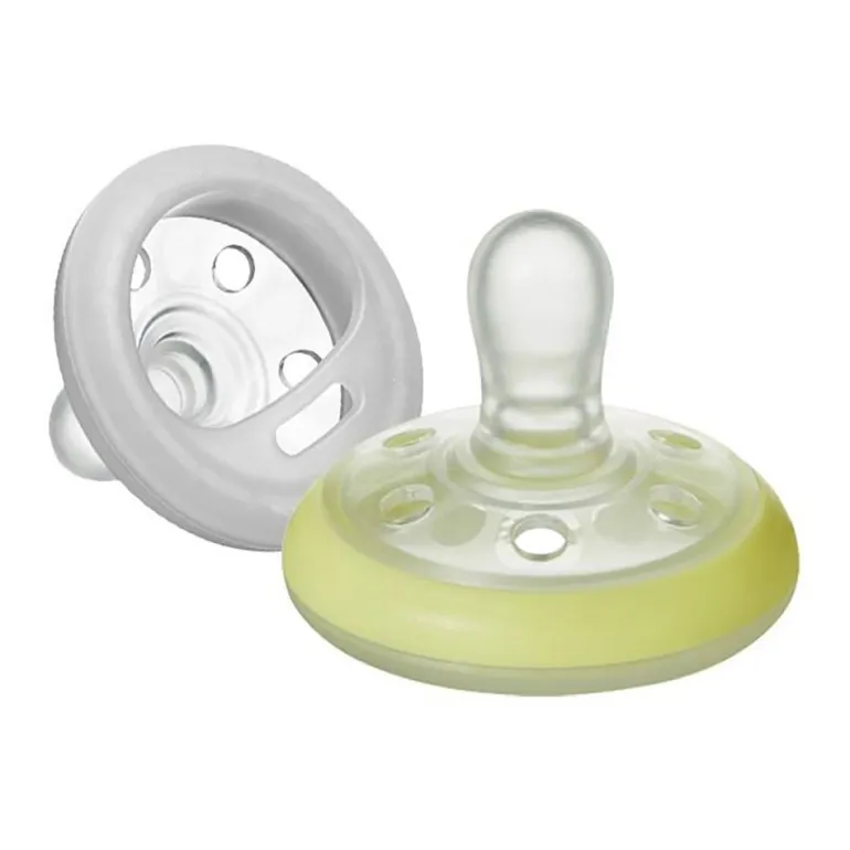 Tommee Tippee 2 Chupetas Forma de Peito - Night Time 0-6m