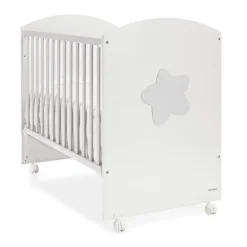 Trama Cama Cosleep Big Star - Branco/Prata Mate