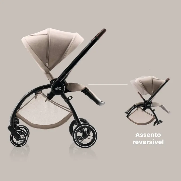 Trio Rio Carrinho de Bebé + Alcofa + Ovinho Baby-Safe Pro da Britax Römer - Style Carbon Black