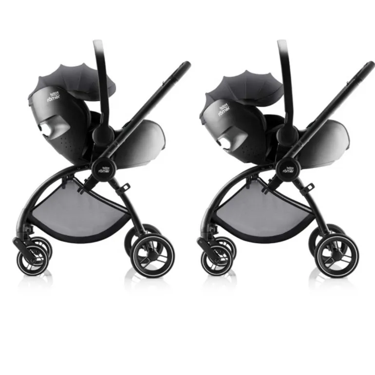Trio Rio Carrinho de Bebé + Alcofa + Ovinho Baby-Safe Pro da Britax Römer - Style Carbon Black