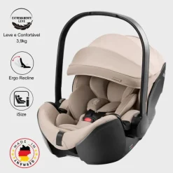 Trio Rio Carrinho de Bebé + Ovinho Baby-Safe Pro + Base Isofix Vario 5Z da Britax Römer - Style Teak