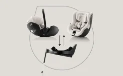 Trio Rio Carrinho de Bebé + Ovinho Baby-Safe Pro + Base Isofix Vario 5Z da Britax Römer - Style Teak