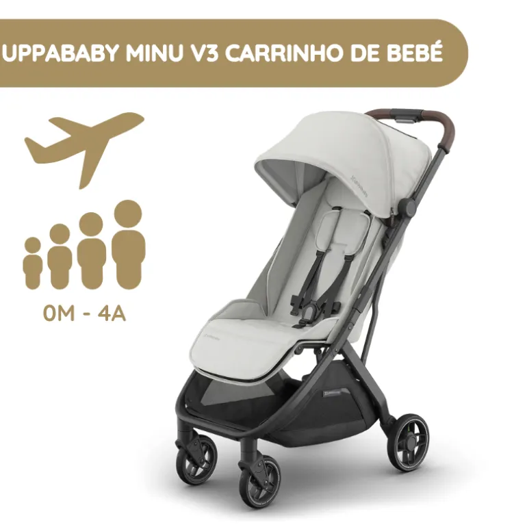 UPPAbaby Minu V3 Carrinho de Bebé - Savannah