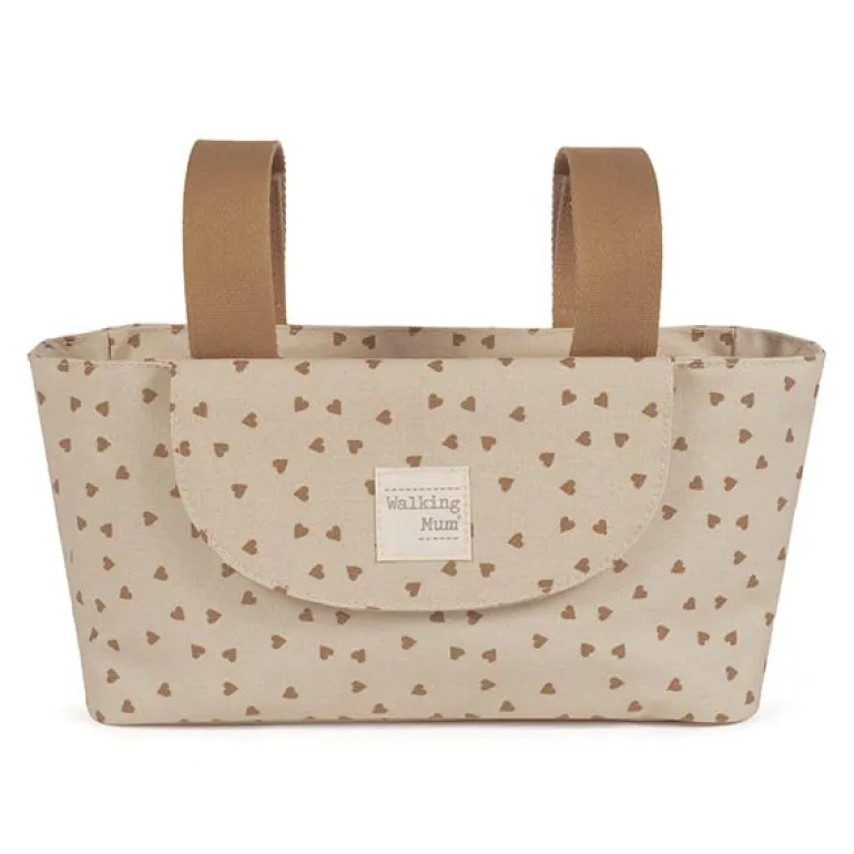 Walking Mum Bolsa Organizadora Poppy Hearts - Canela