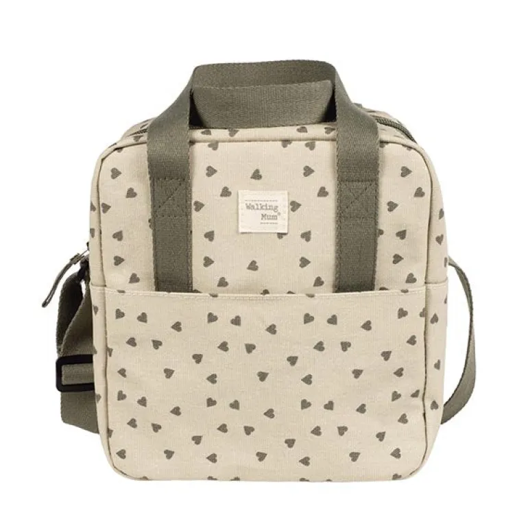 Walking Mum Bolsa Térmica Poppy Hearts - Musgo