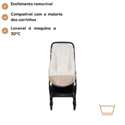 Walking Mum Footmuff Botton Flores