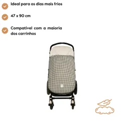 Walking Mum Footmuff I Love Vichy Negro inverno