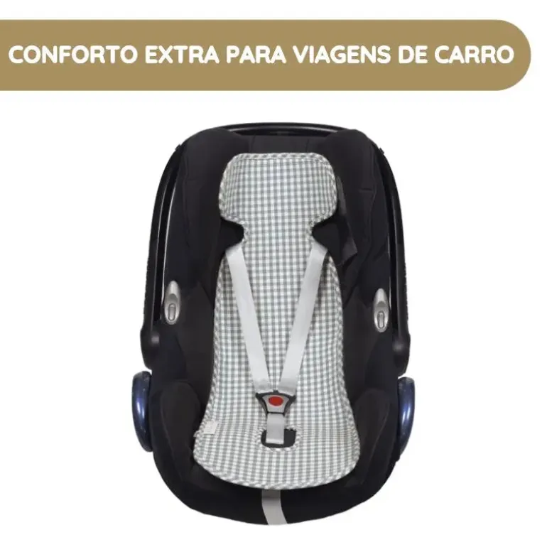 Walking Mum Forra para Cadeira Auto Praliné Vichy - Matcha