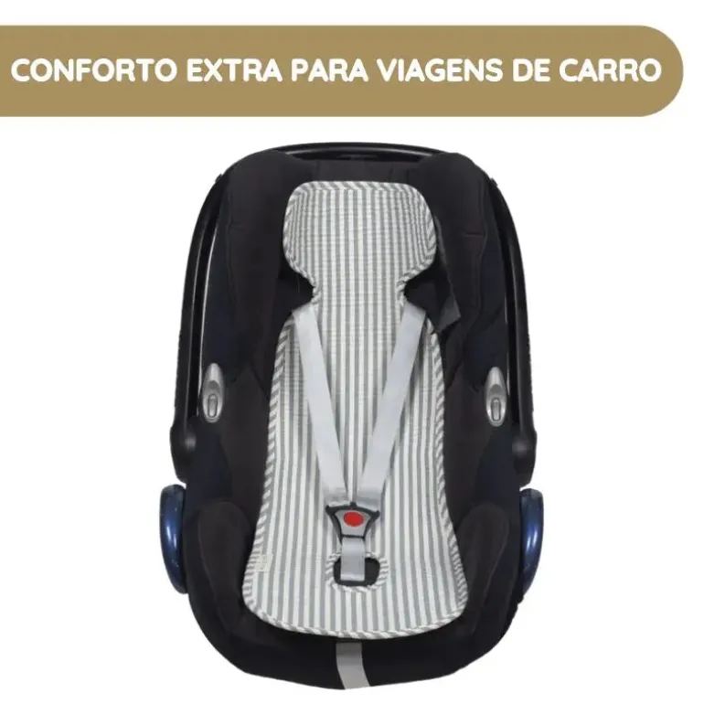 Walking Mum Forra para Cadeira Auto Praliné Rayas - Matcha