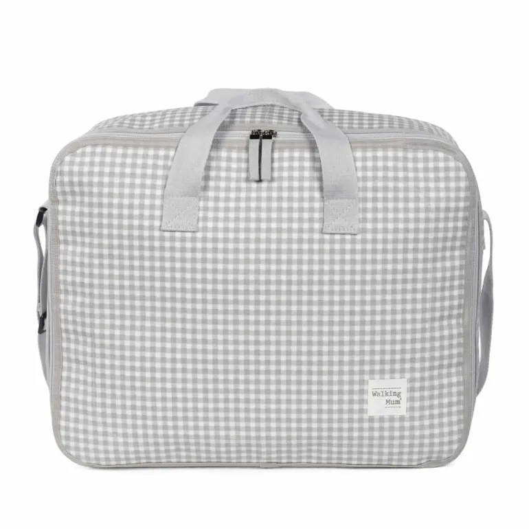 Walking Mum Mala de Maternidade I Love Vichy - Gris