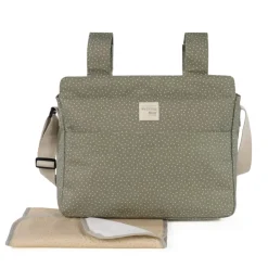 Walking Mum Mala de Passeio Poppy Dots - Musgo