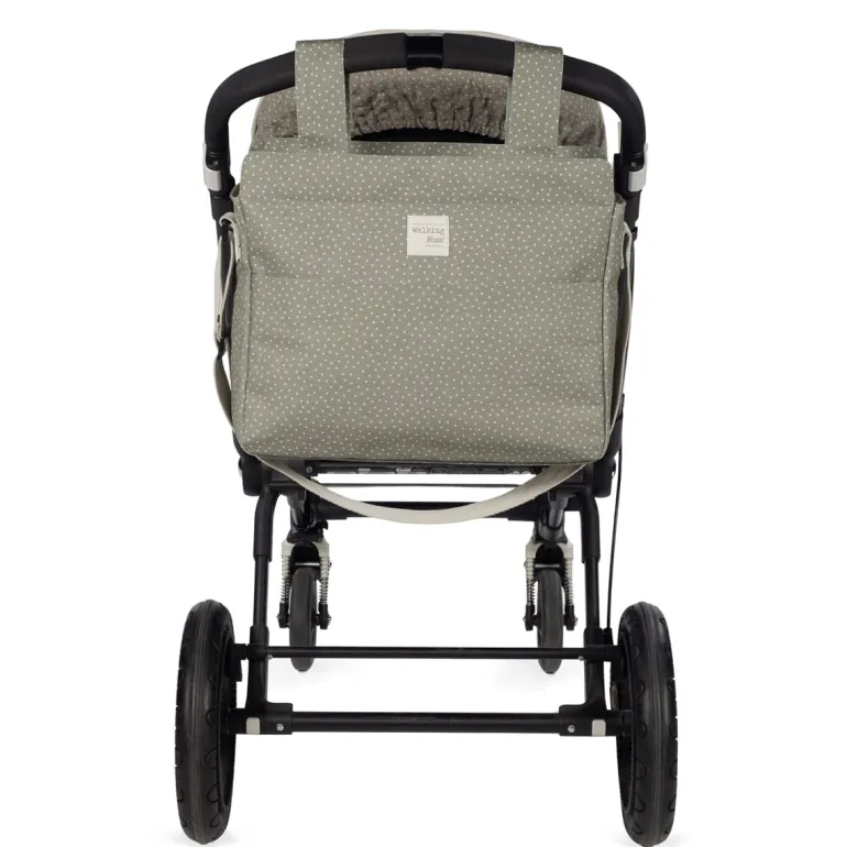 Walking Mum Mala de Passeio Poppy Dots - Musgo