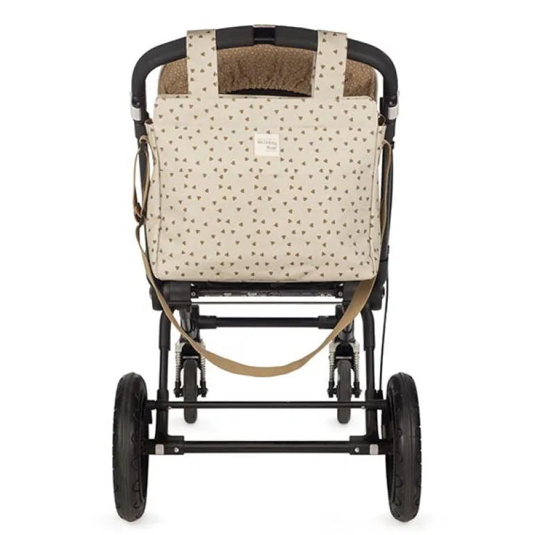 Walking Mum Mala de Passeio Poppy Hearts - Canela