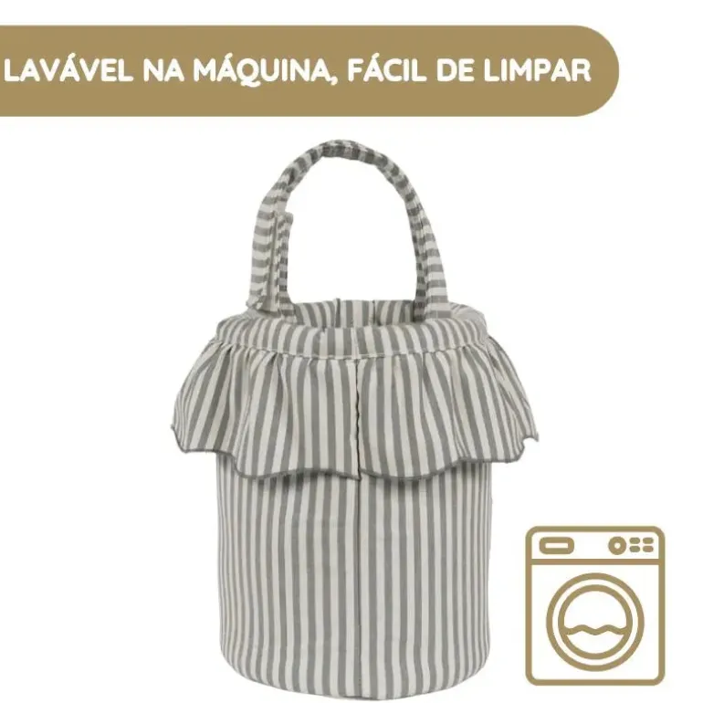 Walking Mum Mala Organizadora Bucket Praliné Rayas - Matcha