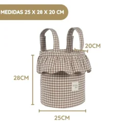 Walking Mum Mala Organizadora Bucket Praliné Vichy - Moka