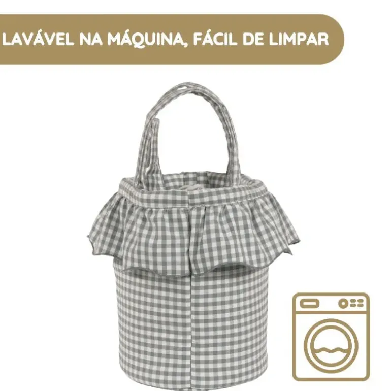 Walking Mum Mala Organizadora Bucket Praliné Vichy - Matcha