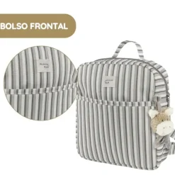 Walking Mum Mochila Kids Botton Rayas