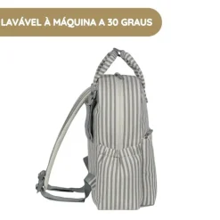 Walking Mum Mochila Praliné Rayas - Matcha