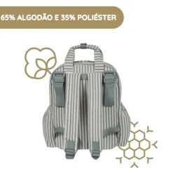 Walking Mum Mochila Praliné Rayas - Matcha