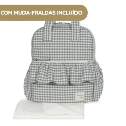 Walking Mum Mochila Praliné Vichy - Matcha