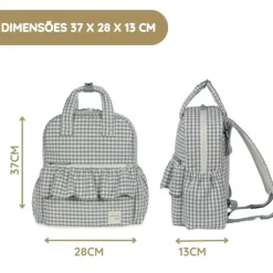 Walking Mum Mochila Praliné Vichy - Matcha
