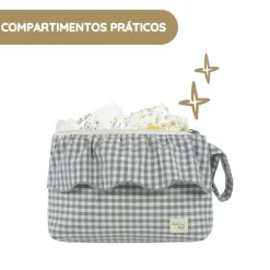 Walking Mum Necessaire Praliné Vichy - Matcha