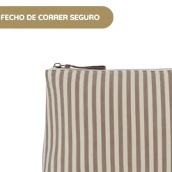 Walking Mum Necessaire Praliné Rayas - Moka