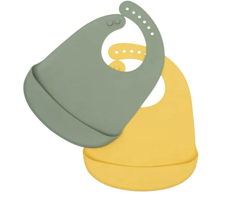 We Might Be Tiny - Babetes de Silicone 2uni. - Sage & Amarelo