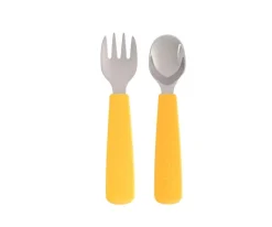 We Might Be Tiny Conjunto 2 talheres Feedie - Amarelo