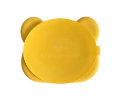 We Might Be Tiny - Prato com Ventosa Urso - Amarelo
