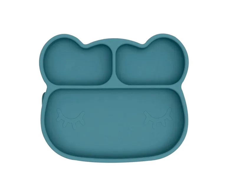 We Might Be Tiny - Prato com Ventosa Urso - Azul Dusk