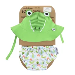 ZooCchini - Conjunto de Banho Chapéu e Cueca 12-24 meses - Crocodilo