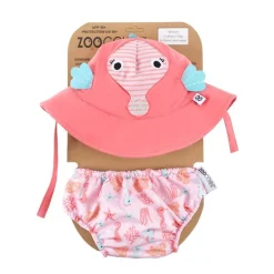 ZooCchini - Conjunto de Banho Chapéu e Cueca 12-24 meses - Cavalo Marinho